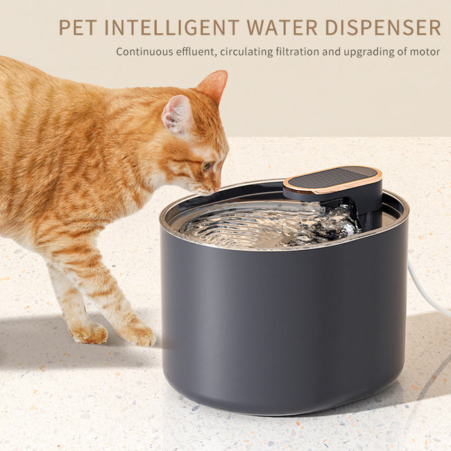 Automatic Pet Cat Water Fountain Mute Water Feeder Bowl USB Charge Auto Electric Feeder Pet Drinking Dispenser For Cat Dog Pet Products Hover Image