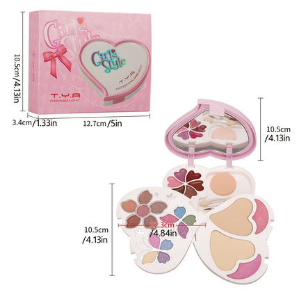 Pink Love 24 Color Palette With Lip Glosses And Eyeshadows