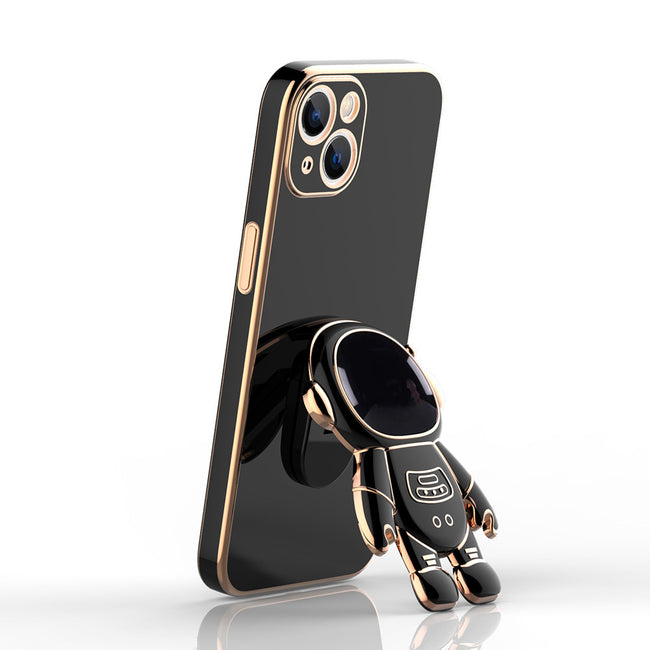 Self-contained Lens Film Mobile Phone Case Electroplating Bracket Protective Cover Main Image