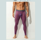Men's Ultra-Thin Sexy Ice Silk Leggings