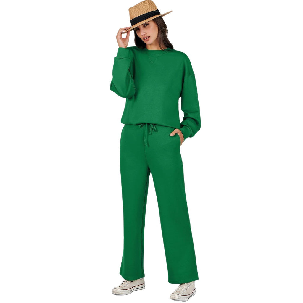 Fashion Casual Long Sleeve Sweater Suit