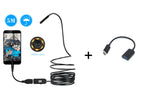 OWSOO 6 LED 7MM USB Endoscope Camera 5M Waterproof USB Wire Snake Tube Inspection Borescope For OTG Compatible Android Phones