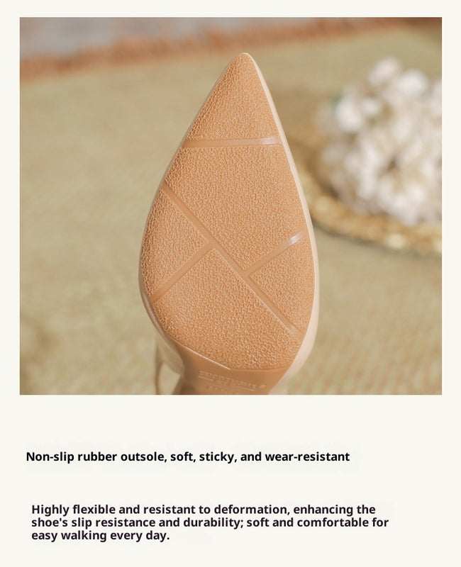 Women's Pointed Toe Korean Style Patent Leather High Heels Main Image