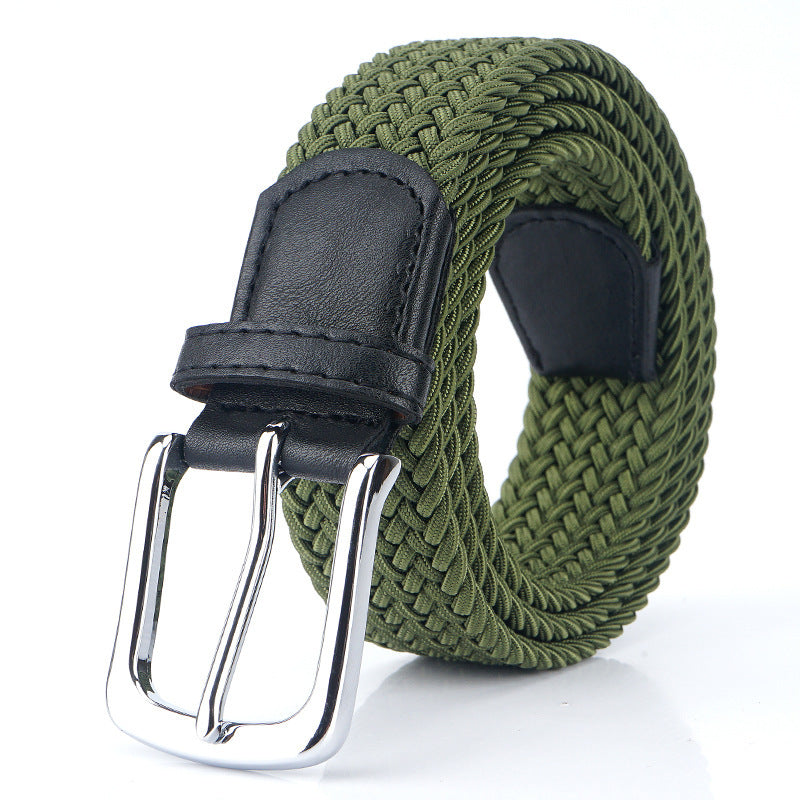 Canvas Elastic Stretch Belt Pin Buckle Canvas Belt