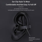 Ear Clip Bone Conduction Headphone Bluetooth-compatible 5.2 HIFI Wireless Earphone Touch Handsfree Sports Noise Cancelling Headset With Mic
