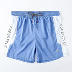 Polyester Men's Anti-embarrassment Comfortable Loose Large Size Five-point Beach Pants Quick-drying Can Be Washed