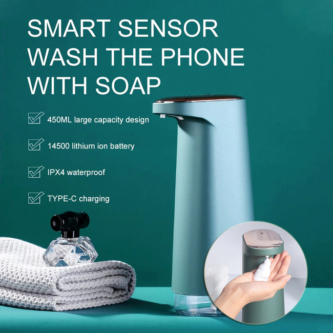 Automatic Foam Soap Dispensers Bathroom Smart Washing Hand Sanitizer Sensor Machine For Kitchen And Bathroom Hover Image