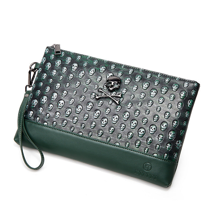 Retro Men's And Women's Skull Clutch