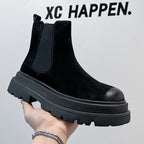 Chelsea Men's Low-top Smoke Pipe Platform Martin Boots