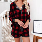 Home Wear T-shirt Top Shorts Suit
