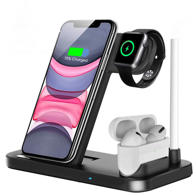 Quick-charge 15w Folding 4-in-1 Wireless Charger Hover Image