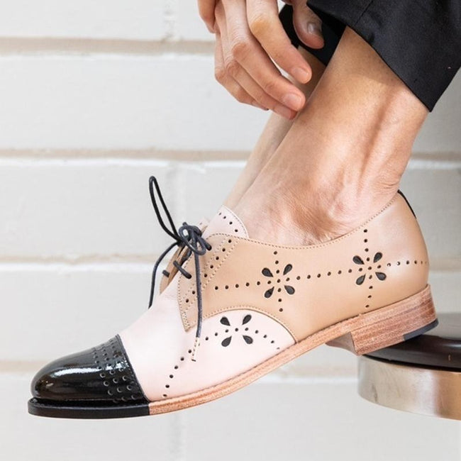 Round Head 40-43 Assorted Colors Low Heel Burnt Flower Casual Pumps Women Hover Image