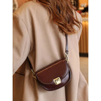 Vegetable Tanned Top Layer Cowhide Shoulder Bag Girl