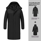 Outdoor Keep Warm Cotton Thick Windproof Waterproof Long Shell Jacket