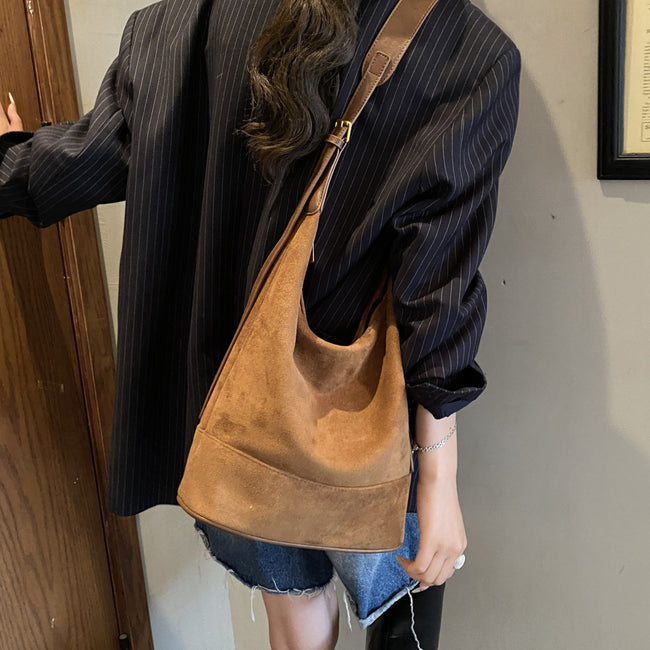 Women's Leather Vintage Suede Bucket Bags Main Image