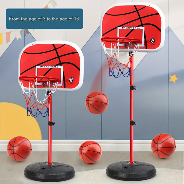 Adjustable Height Kids Basketball Hoop Indoor Outdoor