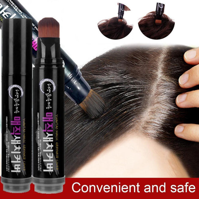 Temporary Hair Color Brush And Comb DIY Hair Color White Wax One-time Color Hair Grey Cream Hair Dye Pen Main Image