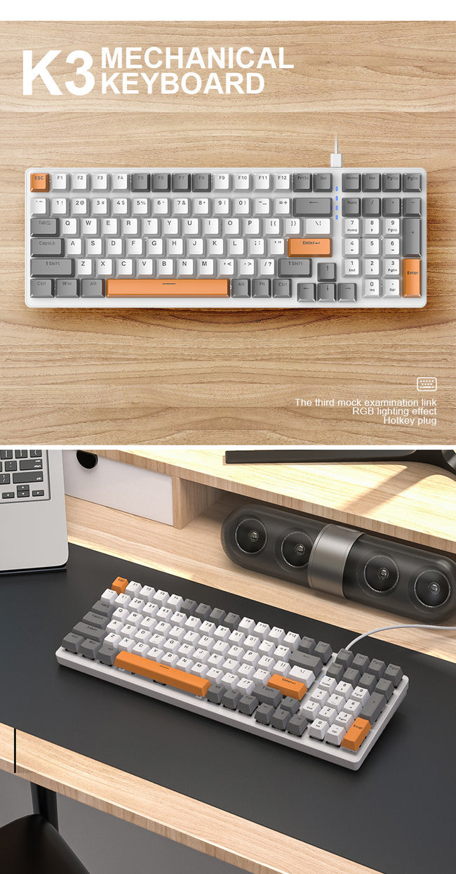 Plastic Mechanical Keyboard For Computer Main Image
