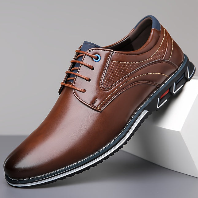 Men's Black Casual Shoes Breathable Lightweight Lace Up