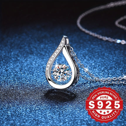 S925 Sterling Silver Pendant Necklace Cubic Zirconia