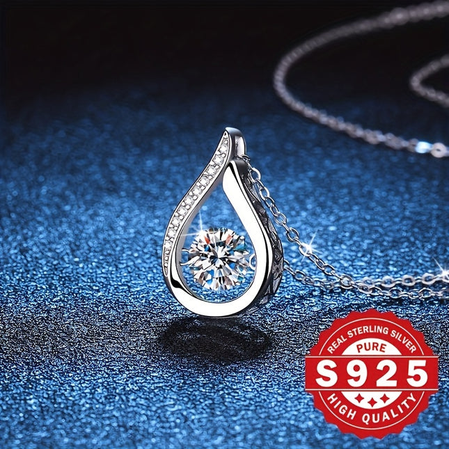 S925 Sterling Silver Pendant Necklace Cubic Zirconia