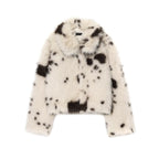 Artificial Fur Animal Pattern Coat For Women