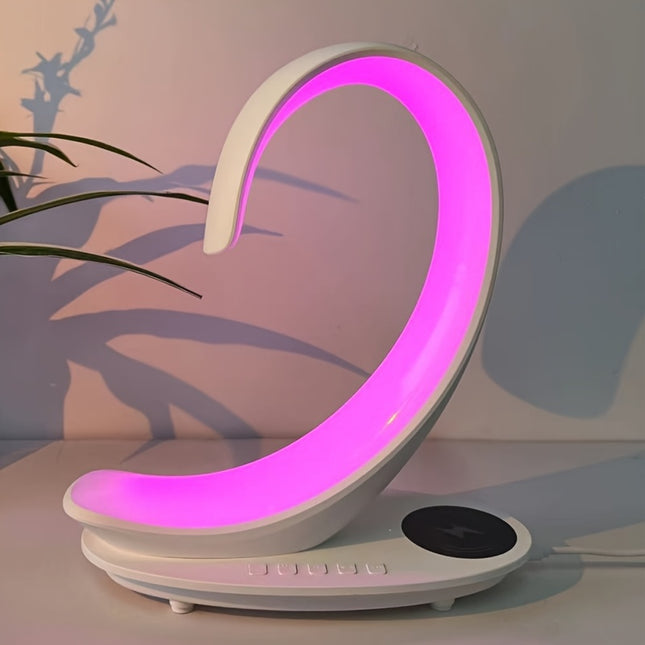 Multifunctional Bedside Lamp With Wireless Charger Speaker