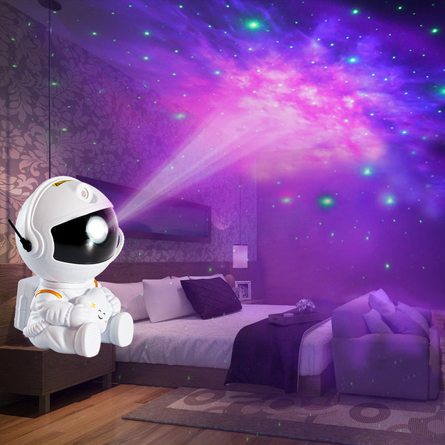 Mini Version Of Astronaut Star Projection Lamp Creative Gift Atmosphere Decorative Lamp Colorful Flowing Starry Night Light Hover Image