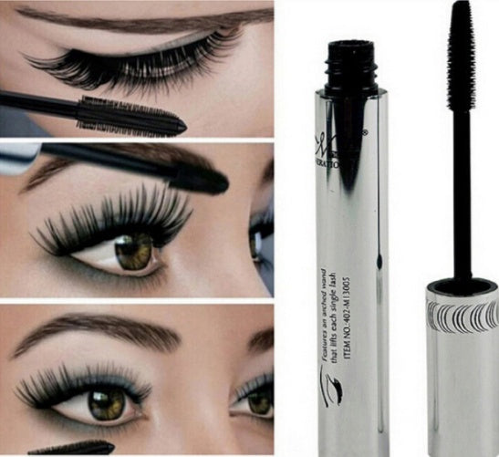 Long Curling Eyelash Extension Black Fiber Mascara Eye Lashes Makeup Hover Image