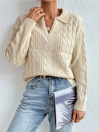 Women's Twist Thread Knitted Vest Solid Color Top