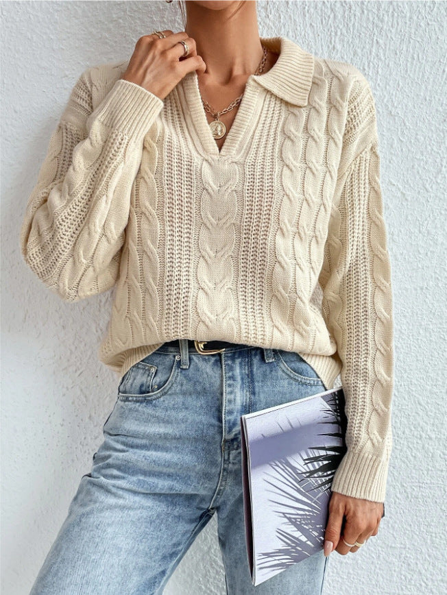 Women's Twist Thread Knitted Vest Solid Color Top