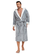 RONGTAI Ladies Long Fleece Bathrobe