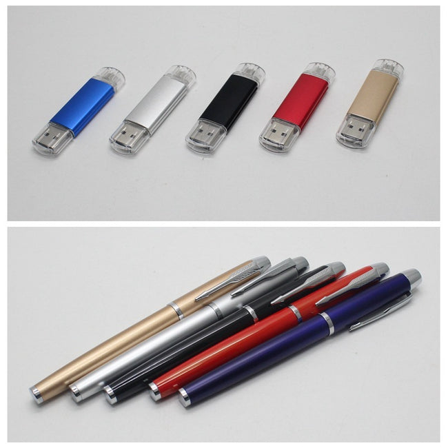 Factory direct businessthin wireless mouse + mobile U disk + pen three pieces of office gift custom-made LOGO Main Image