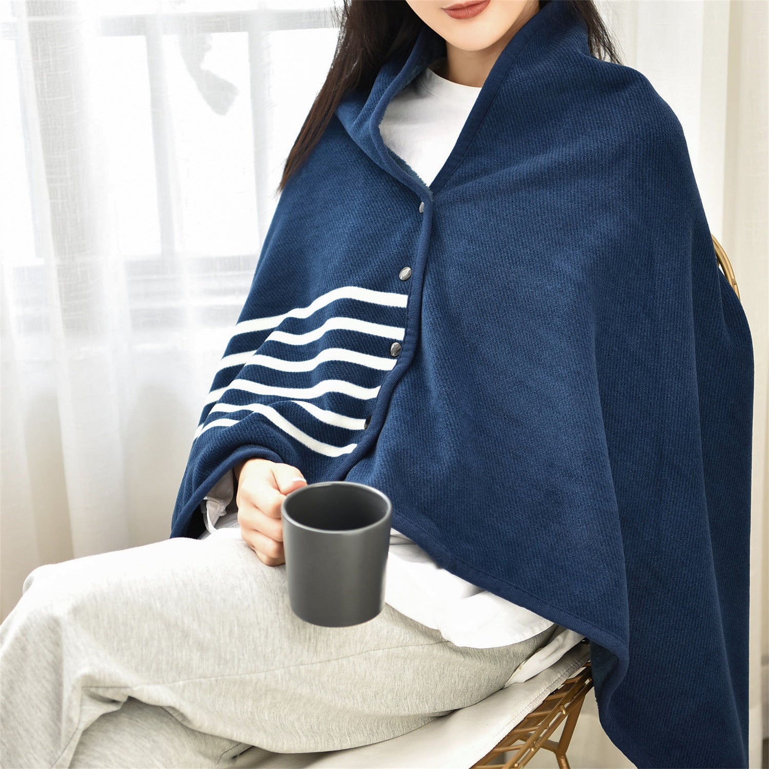 Shawl Blanket Office Nap Blanket Japanese Style Winter Nap Blanket