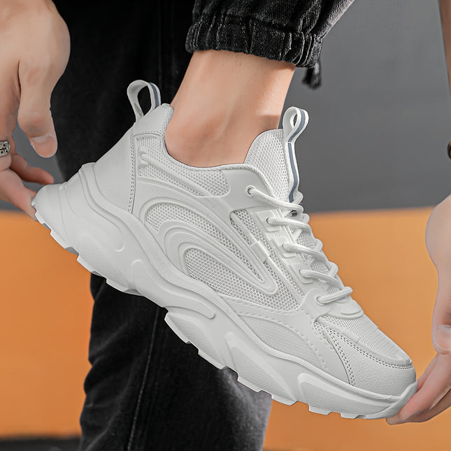 Mens Retro Streetwear Low Top Sneakers EVA Cushioned Sole