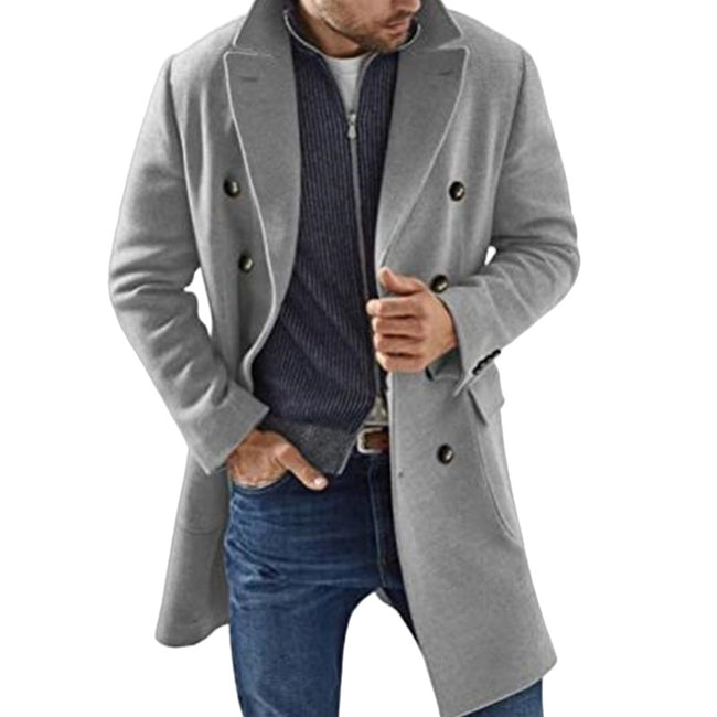 Woolen Men's Coat Warm Padded Jacket Main Image