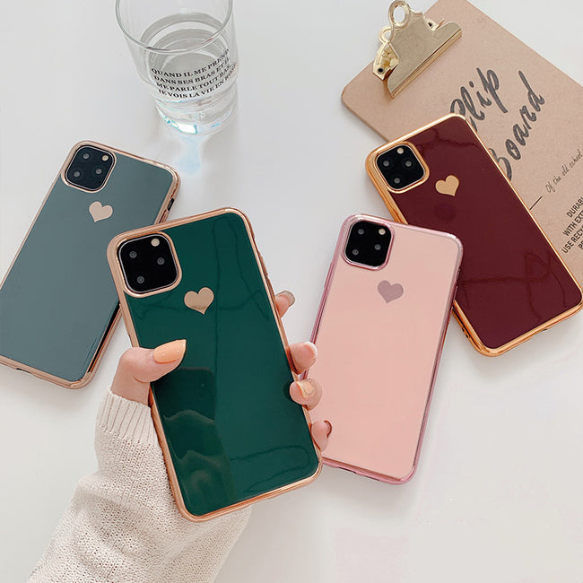 Luxury plating love phone case Hover Image