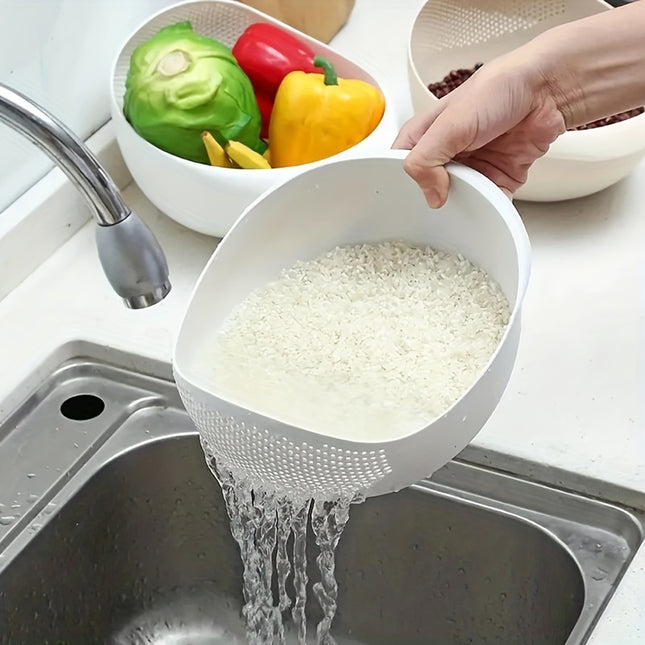 Multi Functional Kitchen Washing Basket With Drain Holes