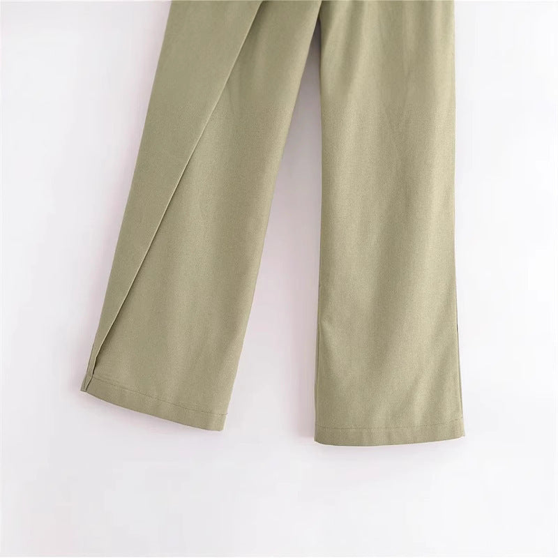 Women's Fashion Casual All-match Linen Pants