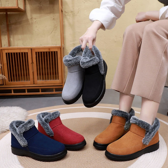 Women's Large Size Cotton Boots Plus Velvet Thickened Outdoor Leisure Hover Image