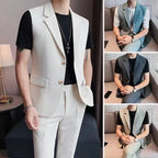 High Sense Business Lightly Mature All-matching Slim Fit Vest