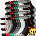 40pcs (20pairs) Mixed Colors / One-size
