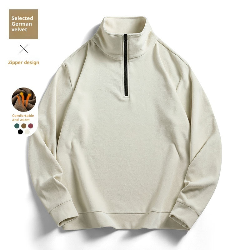 Loose All-match Dralon Bottoming Shirt Warm Long Sleeve T-shirt