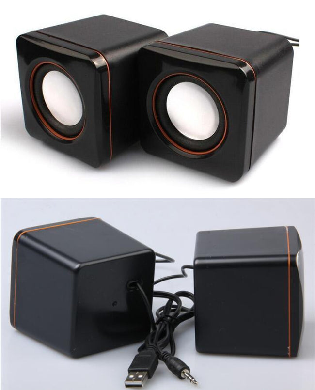 Mini Portable USB Wired Desktop Speaker Hover Image