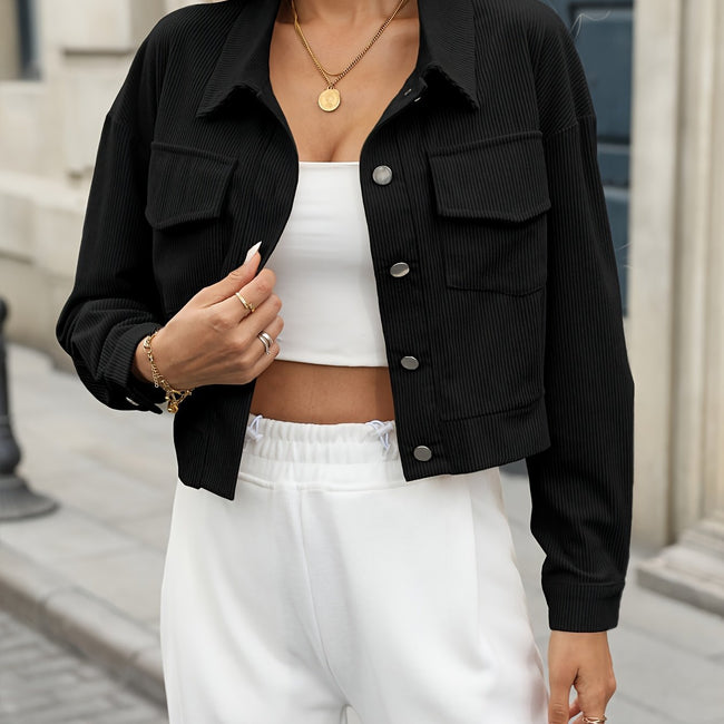 Fitted Slimming Short Jacket For A Tailored Hover Image