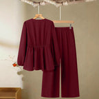 Women's Long-sleeved Pants High-grade Two-piece Suit