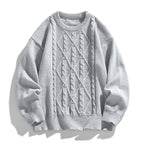 Twist Stripes Pullover Bottoming Shirt Autumn And Winter Furry Sweater