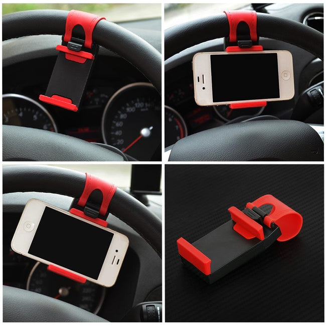 Car Steering Wheel Clip Mount Holder Hover Image