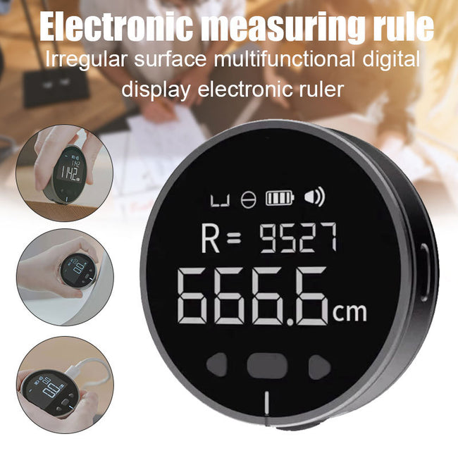 Distance Measuring Instrument Electronic Measuring Ruler Tape Measure High Definition Digital LCD High Precision Electronic Measuring Ruler Tool Hover Image