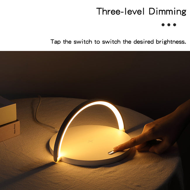 Fast Qi Wireless Charger Table Lamp Hover Image